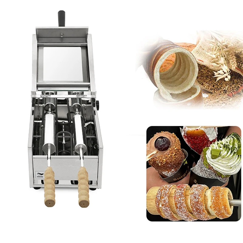 Electric Chimney Cake Oven Machine Waffle Maker Automatic Toaster Roll Hungary Rotimatic Chimney Bread Roll Maker Kurtos Chimney