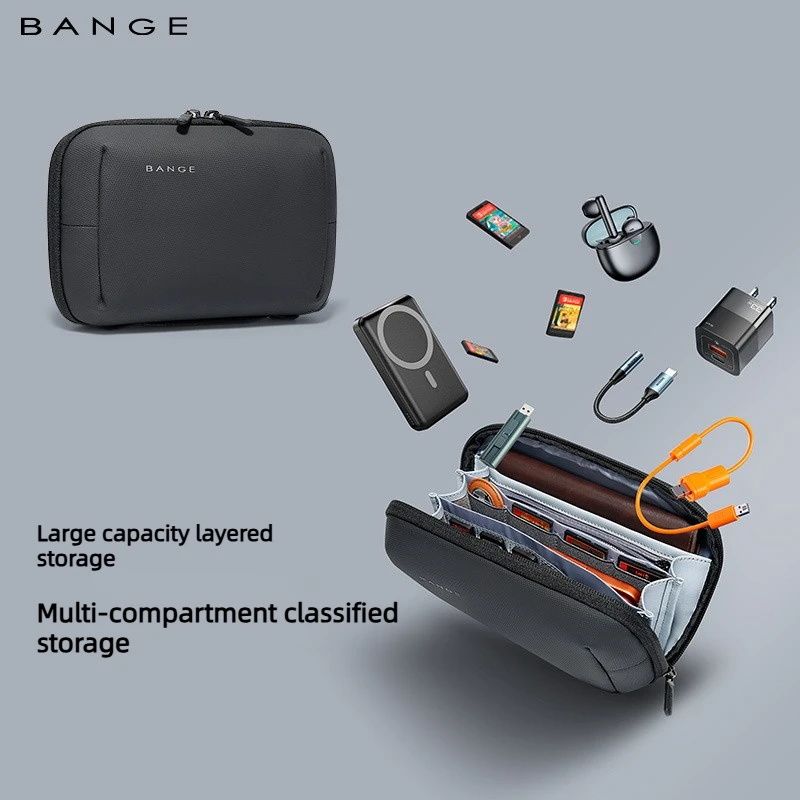 BANGE New Urban Travel Waterproof Electronic Organizer case Accessories Pouch Digital Storage Bag
