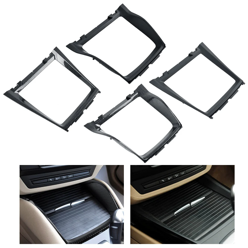 Car Center Console Panel Bezel Water Cup Holder Trim Cover For BMW  E70 E71 E72 Decorative Trim Cover Automotive Accessories