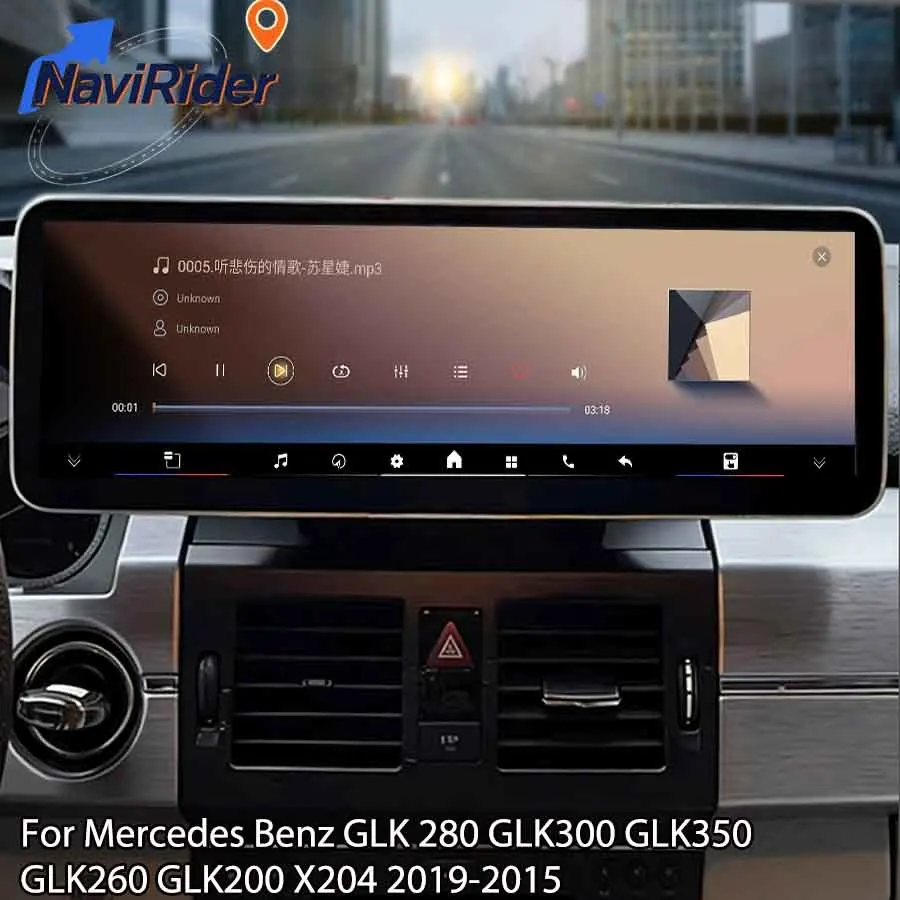 

14,9-дюймовый GPS-стереоэкран Android для Mercedes Benz GLK 280 GLK300 GLK350 GLK260 GLK200 X204 2019-2015 с CarPlay и Wi-Fi