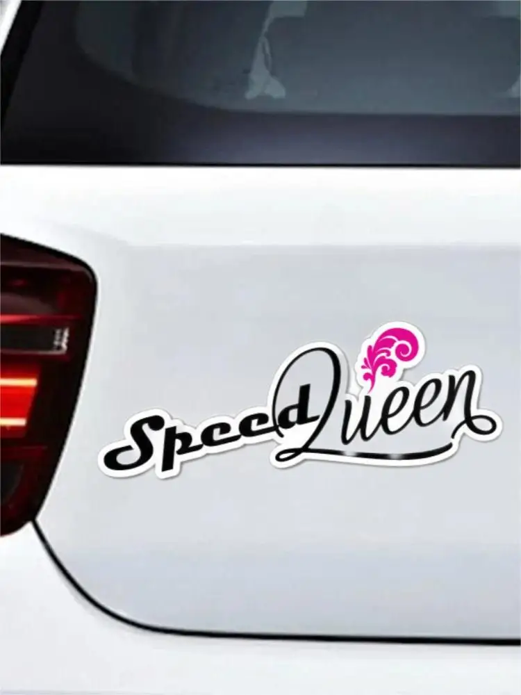 Speed Queen Girl Sticker Decal JDM Car Drift Vinyl Funny Turbo Bumper Camper Yacht  Course Occlusion Scratch Exterior Decor