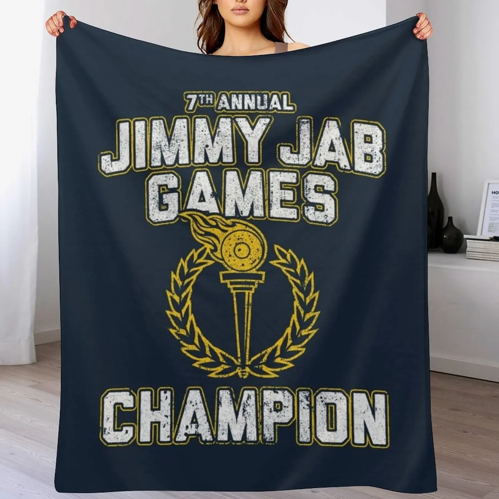 

Jimmy Jab Games Champion Throw Blanket for babies Soft Plush Plaid christmas decoration Blankets