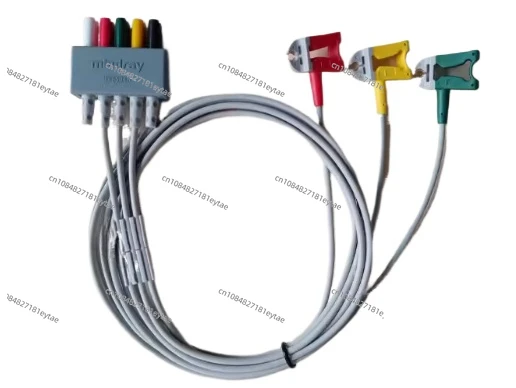 Be suitable for Original Mindray EL6304A cable 3-lead adult clip type extended lead wire 3-lead Leadset Adt/Ped,IEC, Clip