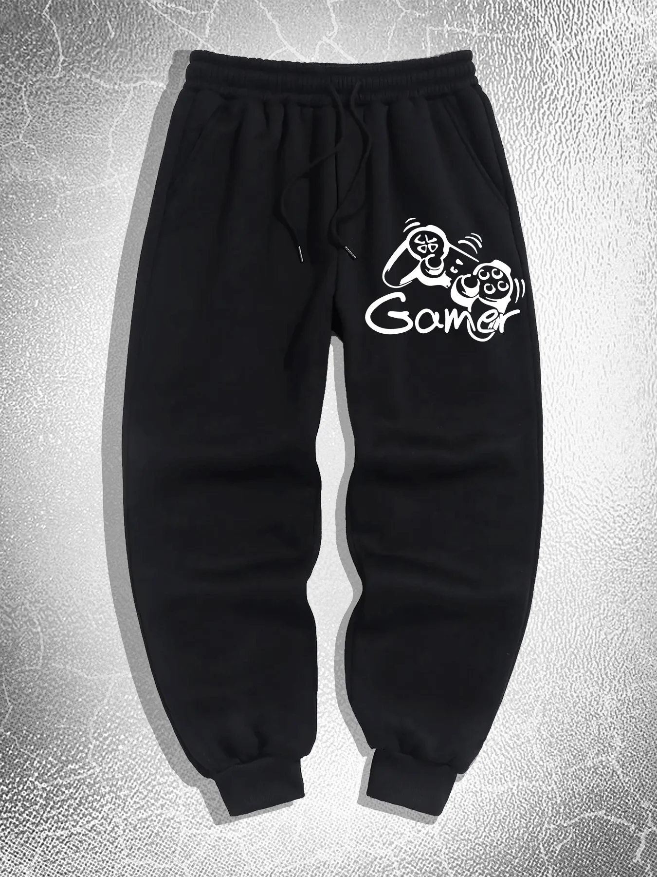 

Мужские спортивные штаны с принтом игрового контроллера, подходящие для занятий спортом на открытом воздухе, модные брюки, повседневные и удобные