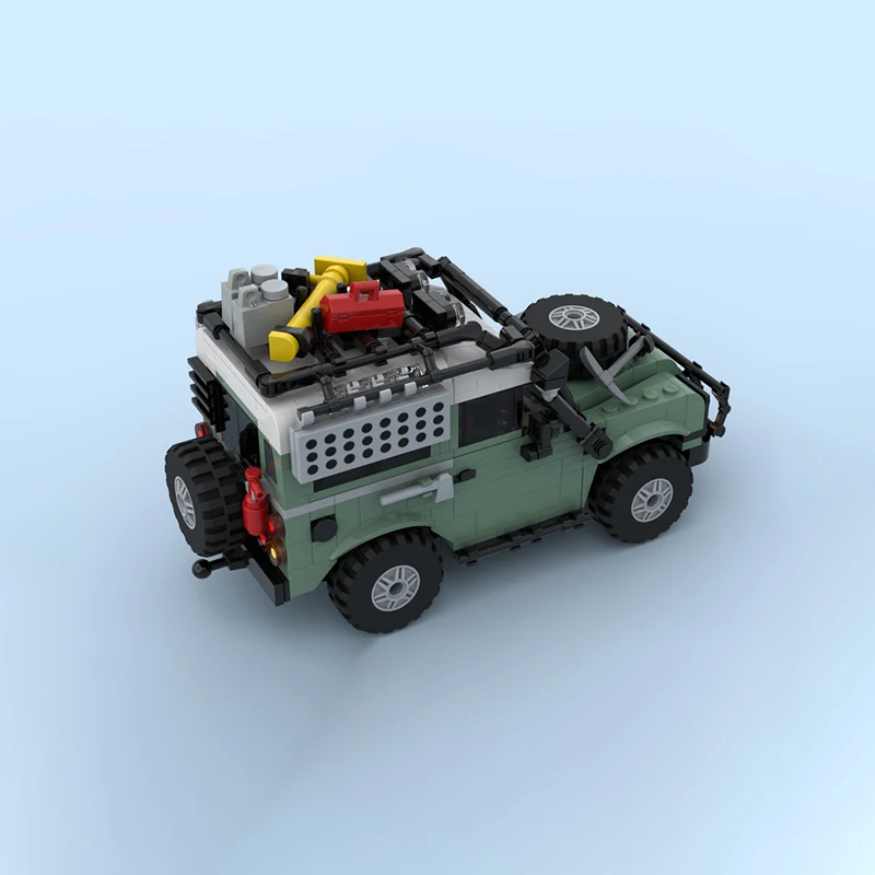 586pcs MOC MOCturnal MINI Icons Landed Rovers CLASSIC DEFENDER 90 City Champions Model Building Blocks Christmas Gift Toy Idea