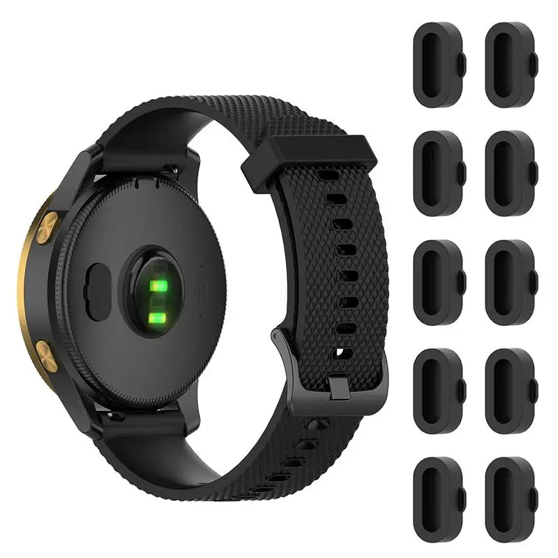 시계 먼지 방진 플러그, Garmin Fenix 5 6 5X 6X 5S 6S Plus Pro Fore Runner 245 935 3 4, 방진 플러그, 10 개