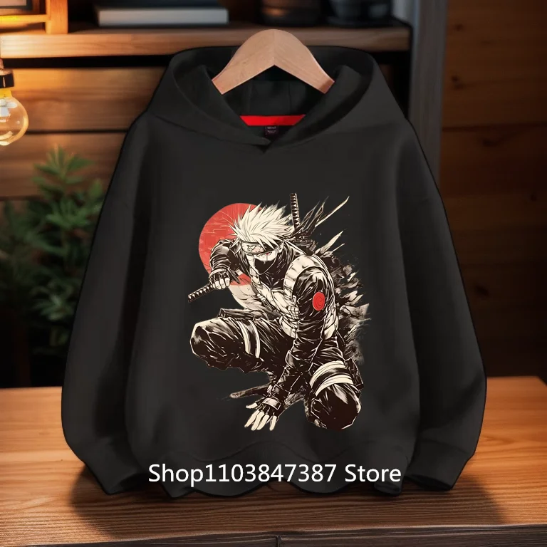 

2024 Naruto anime children's hoodies-animated cotton hoodies for boys and girls ages 3-14