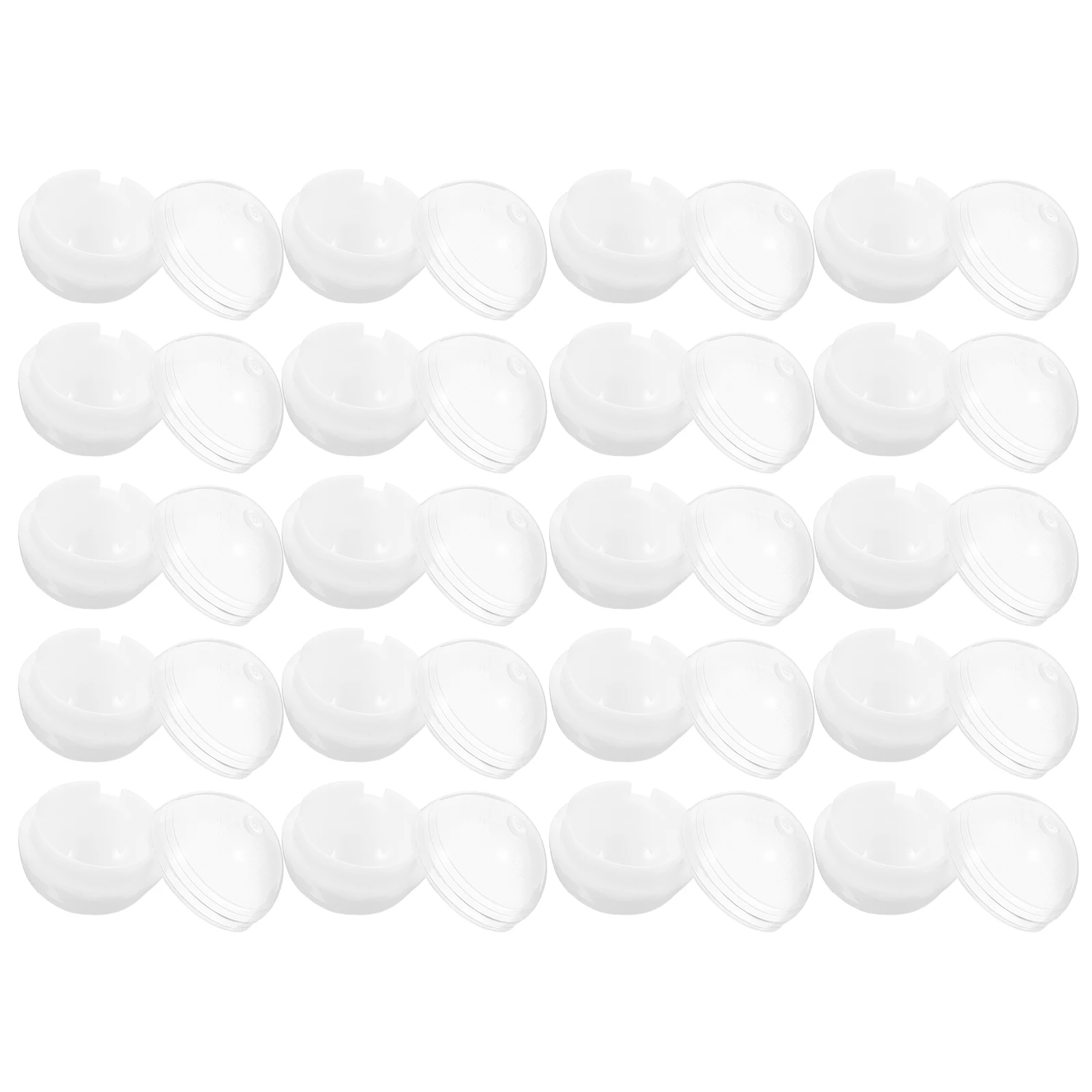 

20 Pcs Supplies Empty Shell of The Gluing Machine Plastic Vending Capsule Refills