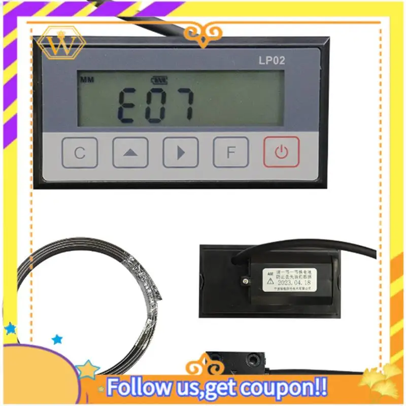 

Latest-LP02 Magnetic Scale Magnescale With 1M Magnetic Tape DRO High-Precision Displacement Measurement Instrument