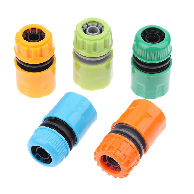 

5PCS 1/2 " Hose Joint Quick Coupling Connector For Garden Irrigation Plastic Car Wash Repair Joint Home Yard Irrigation System