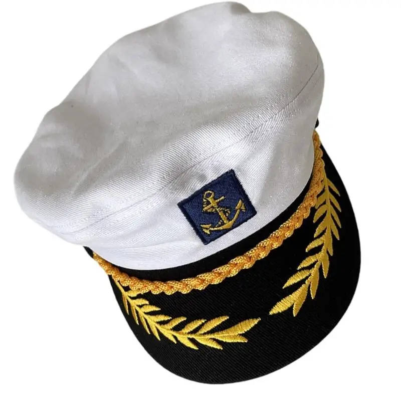 39BD قبعة الإبحار أغطية الرأس القطنية القابلة للتعديل للنساء والرجال لعب دور زي الهالوين