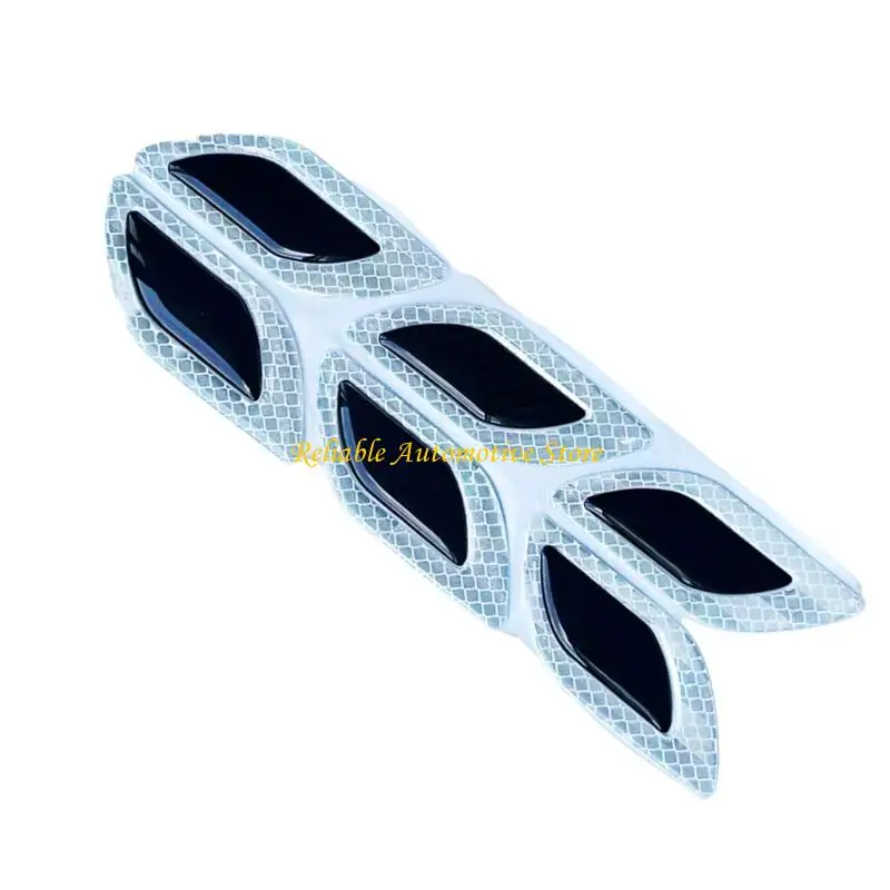 M68B Pack Of 6 Carbon Fiber Protective Films with 3D Raised Design High Intensity Reflective Markings for Car Door Edges