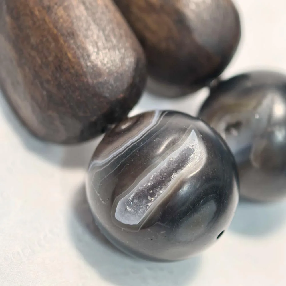 

Серьги-подвески MTC·STAR Creativity 2'' (20 мм) с натуральным круглым кристаллом, агатом и деревянным элементом в форме яйца (Z14570)