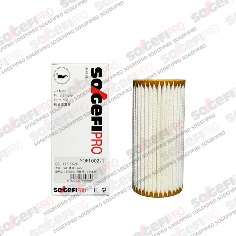 For Volkswagen ARTEON ATLAS BEETLE GOLF JETTA PASSAT(B8) POLO TIGUAN 1.8 2.0 SOGEFIPRO Engine Oil Filter SOF1002/1 06L115562D