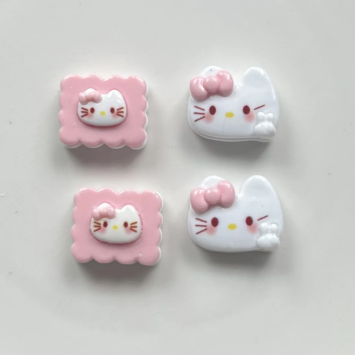 

5pcs miniso series kitty cartoon резиновые кабошоны из смолы материалы для поделок diy