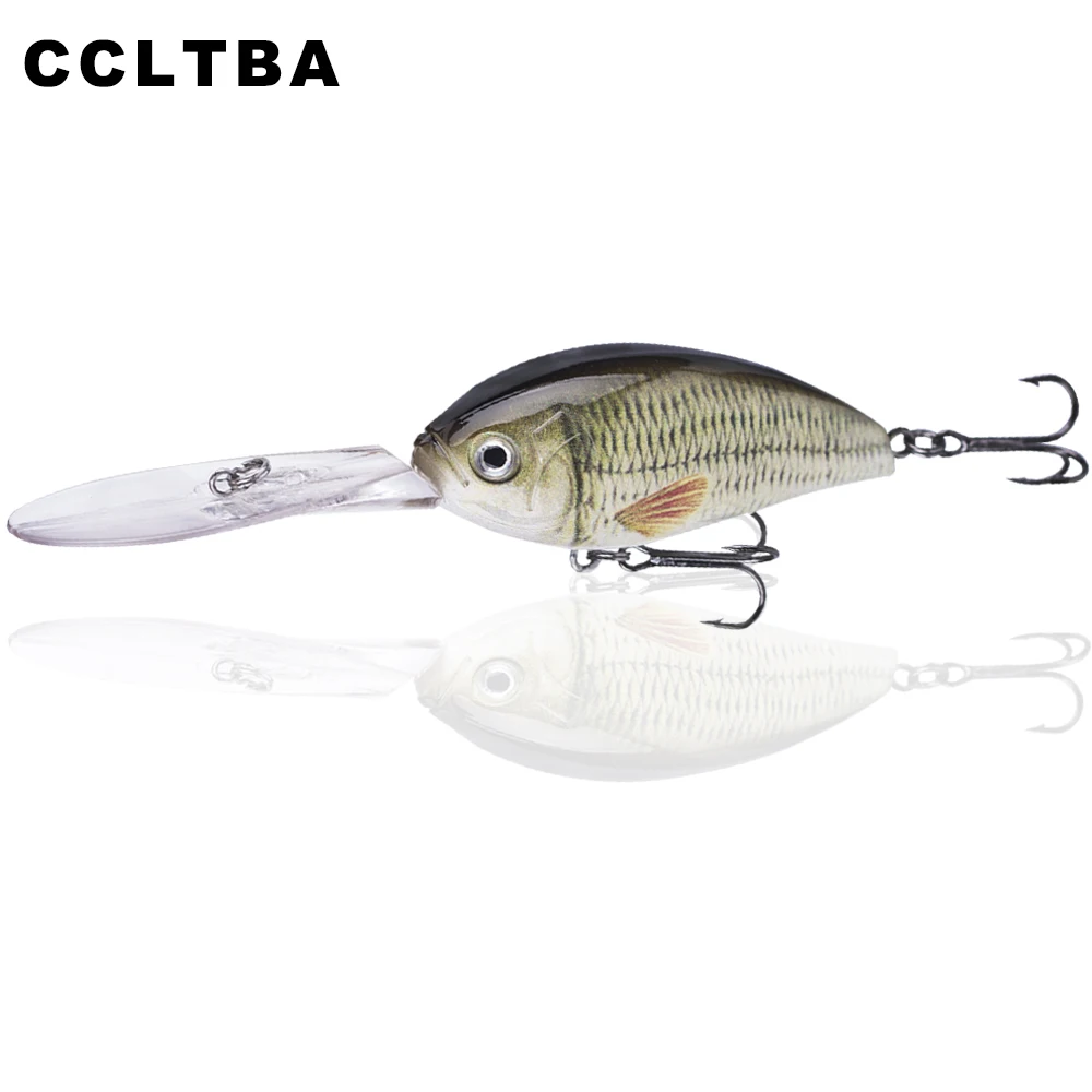 CCLTBA 11.5cm 18g Deepwater Crankbait Hard Plastic Artificial Fishing Lures Baits Deep Diving Crank Wobble Bass Trolling Tackle