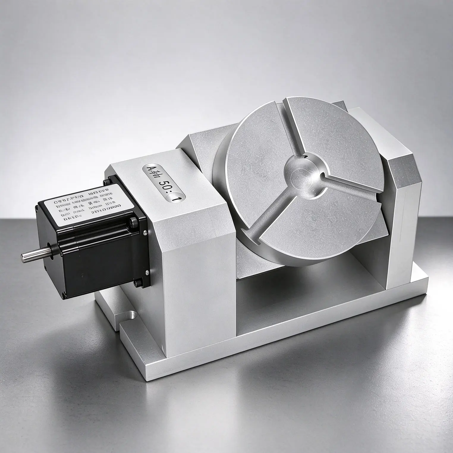 4Th 5Th Axis Rotary Axis CNC Dividing Head 50:1 Harmonic Reducer Gearbox No Hysteresis For Milling Engraving Workholding Fixture