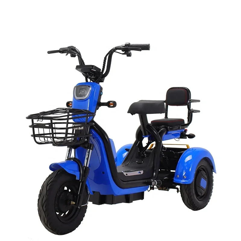 

Comfortable armrest high quality material basket electric tricycle bikes