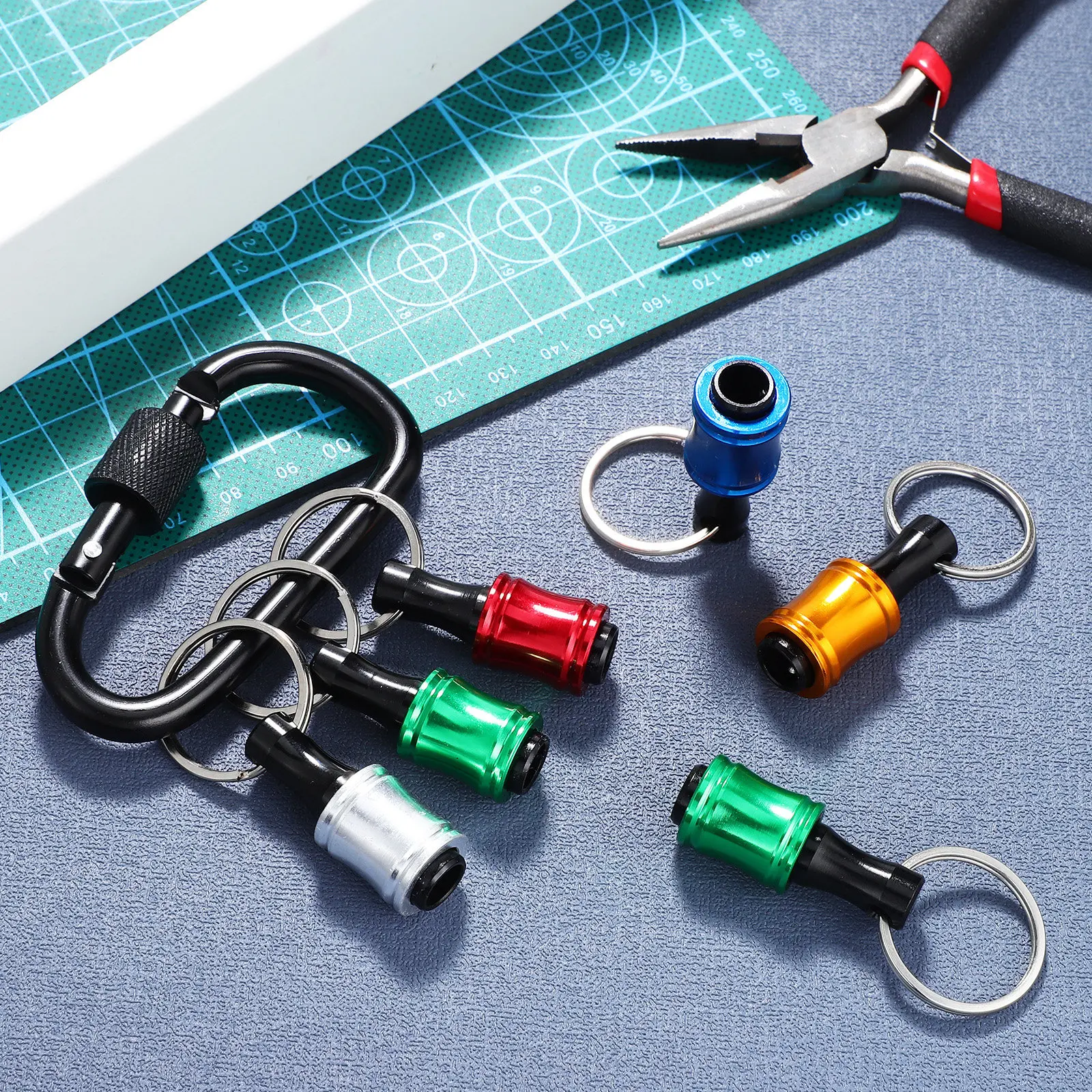 1 set Hiking Outdoor Halloween Christmas New Year Bit Holder Key Chain Bit Holder Set Drill Bit Holder Bit Holder Socket