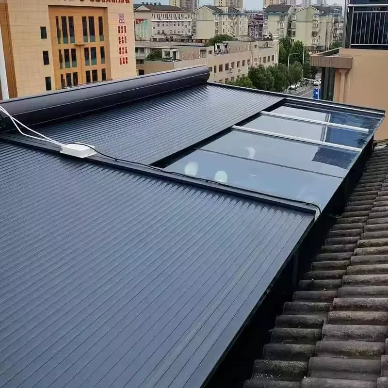 

TOMA Customized Motorized Aluminum Horizontal Roof Roller Shutter Roof Curtain Mounted Roller Shutter