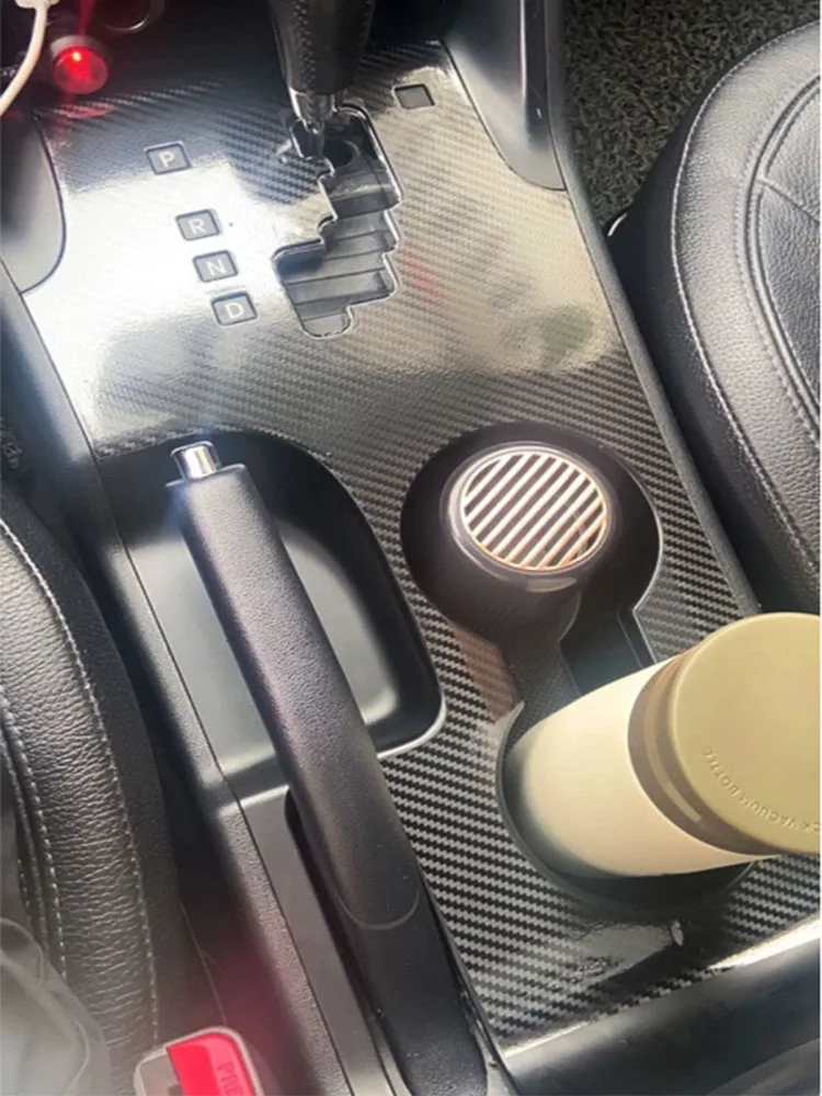 YAQUICKA For Hyundai Tucson IX35 Car Interior Gear Shift Box Water Cup Holder Panel Cover Trim Styling Stickers