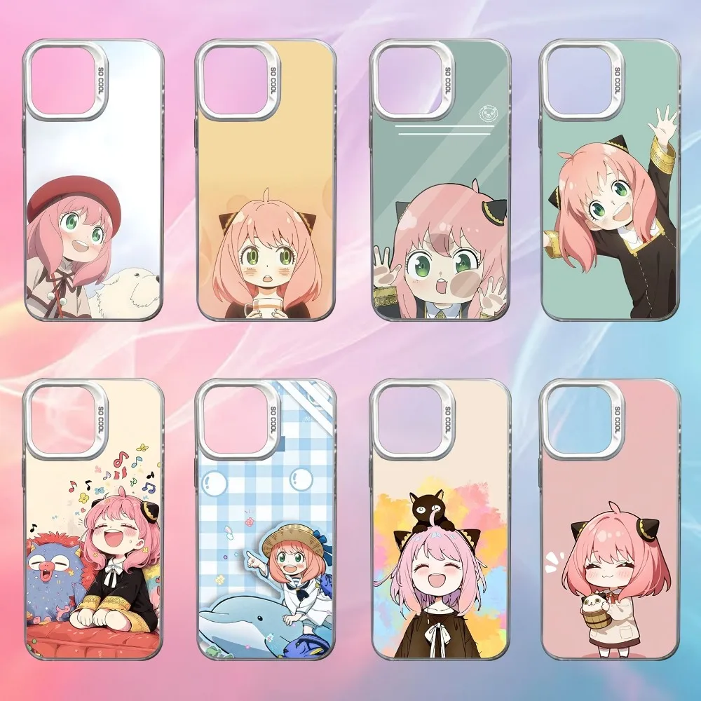 

Anime A-Anya Phone Case For iPhone 16,15,14,13,12,11,Mini,Pro,SE,MAX White Matte Shockproof Cover