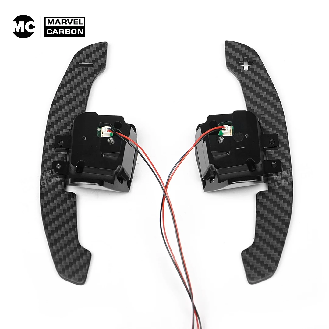 MC Fif For VW Golf 5 GTI CC MK5 Carbon Fiber Steering Wheel Magnetic Shift Paddle Magnetic Attraction Function Car Accessories