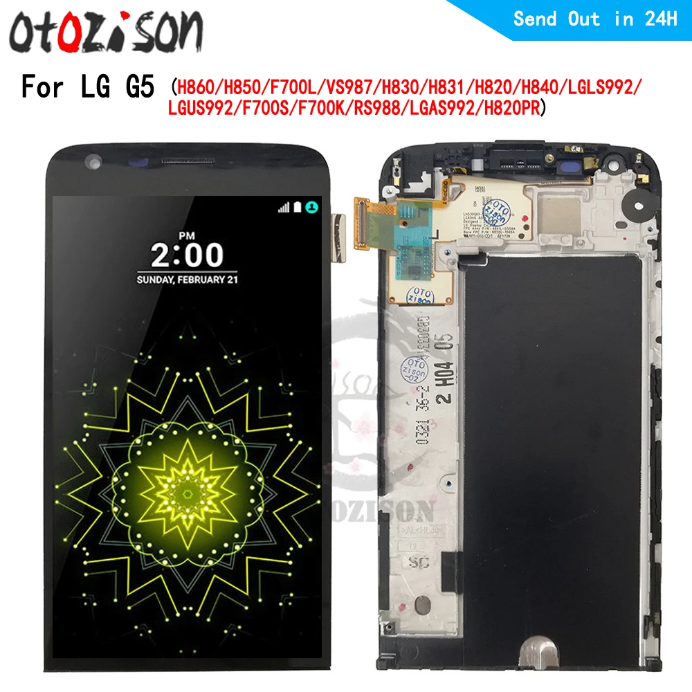 Display For LG G5 G6 G7 ThinQ Fit One G8 G8X G8S G9 ThinQ LCD With Frame LCD Screen Touch Panel Digitizer Assembly