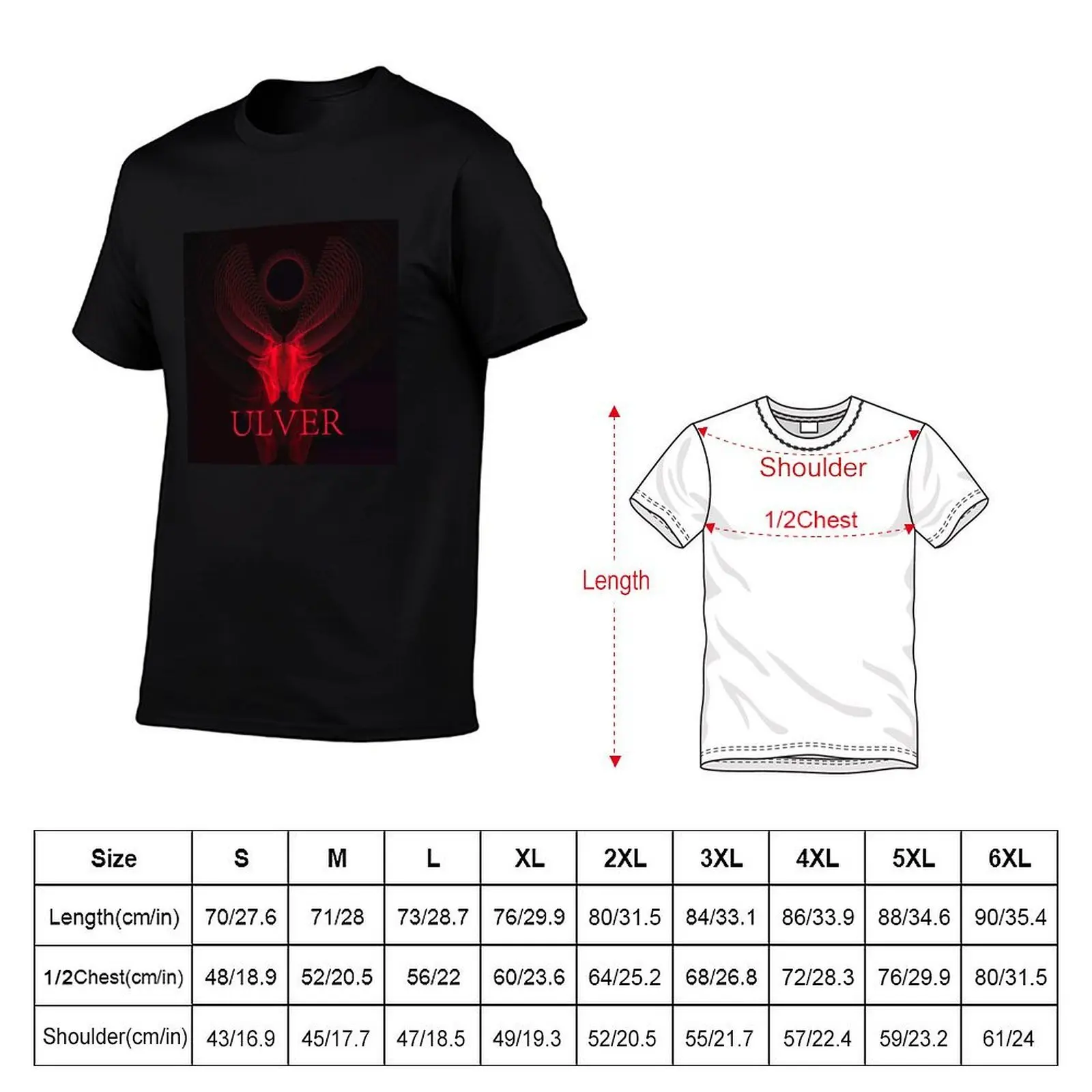Ulver band poster T-Shirt cute clothes anime men t shirts high quality