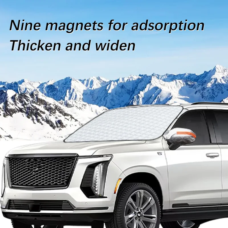 

Magnetic Car Windshield Snow Cover Winter Ice-Frost Guard Sun Shade Protector For Cadillac Escalade Exterior Accessories