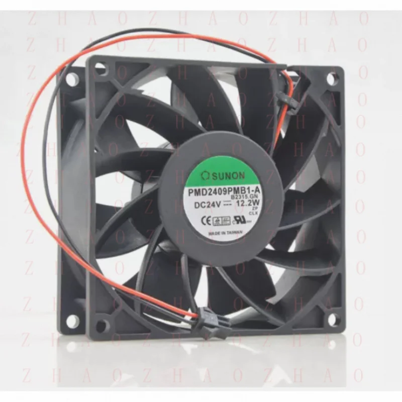 

L+ for SUNON PMD2409PMB1-A (2) GN.165 Ball Bearing 204.21m3/h 24VDC 57.6dBA 90x90x38mm