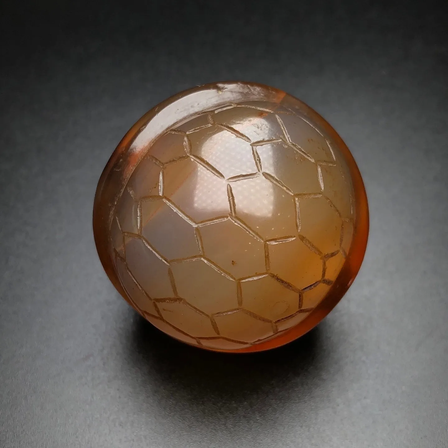 Rare Tibetan Agate Turtle Shell Bead Pendant Wealth&Longevity Lucky Amulet G3685