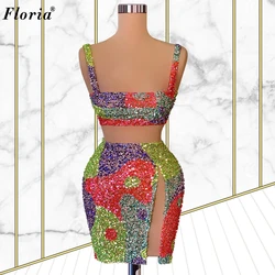 2 Styles Fashion Cocktail Dresses Summer Short Mermaid Prom Dresses Robe Femme Sexy Beach Evening Party Dresses Pageant Gowns