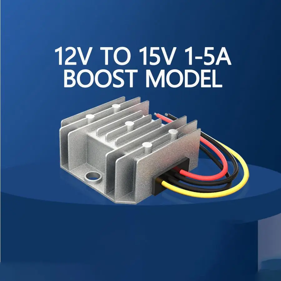 GYVRM 12 V do 15 V 1A 2A 3A 5A wzmocnienie Step-up DC konwerter DC 12 V do 15 napięcie Volt Regulator na samochody elektryczne 9-14V do 15 V