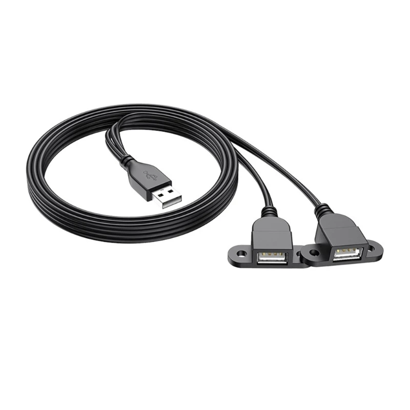 

DN59 USB Power Adapter Cord USB Y Splitter Charging Cable for USB Fans and Lamps 5V3A Charging Wires Extension Cord