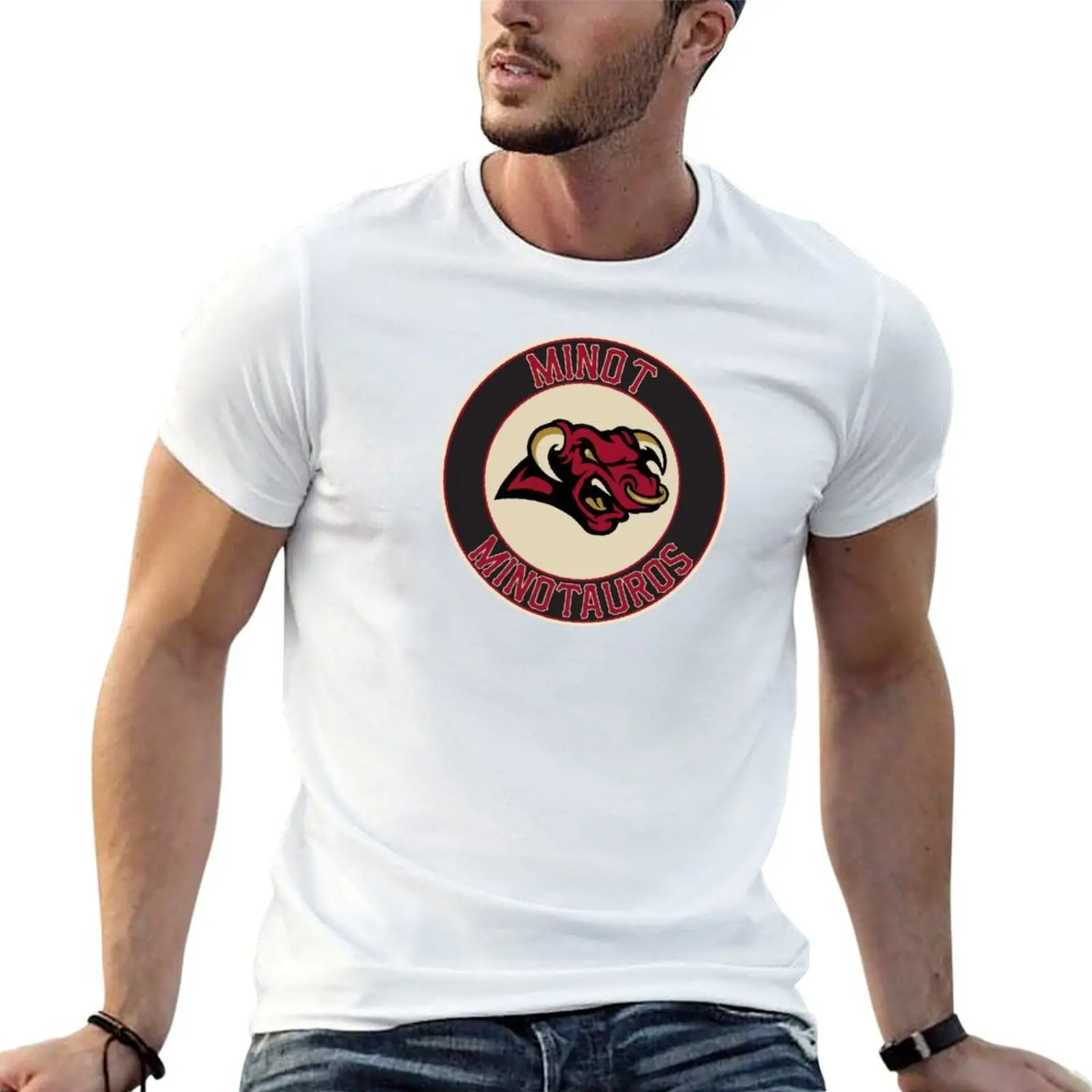 Minot Minotauros T-Shirt summer tops oversized Men's clothing