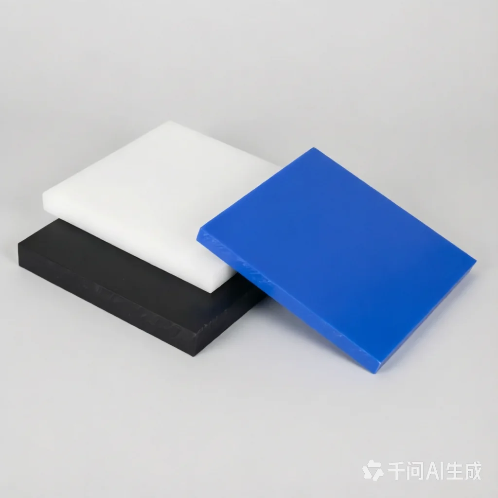 1PCS 10-60mm PA6 Nylon Sheet, Black/Blue/White Cushion Plate for CNC Machining & Mechanical Parts, Custom Size