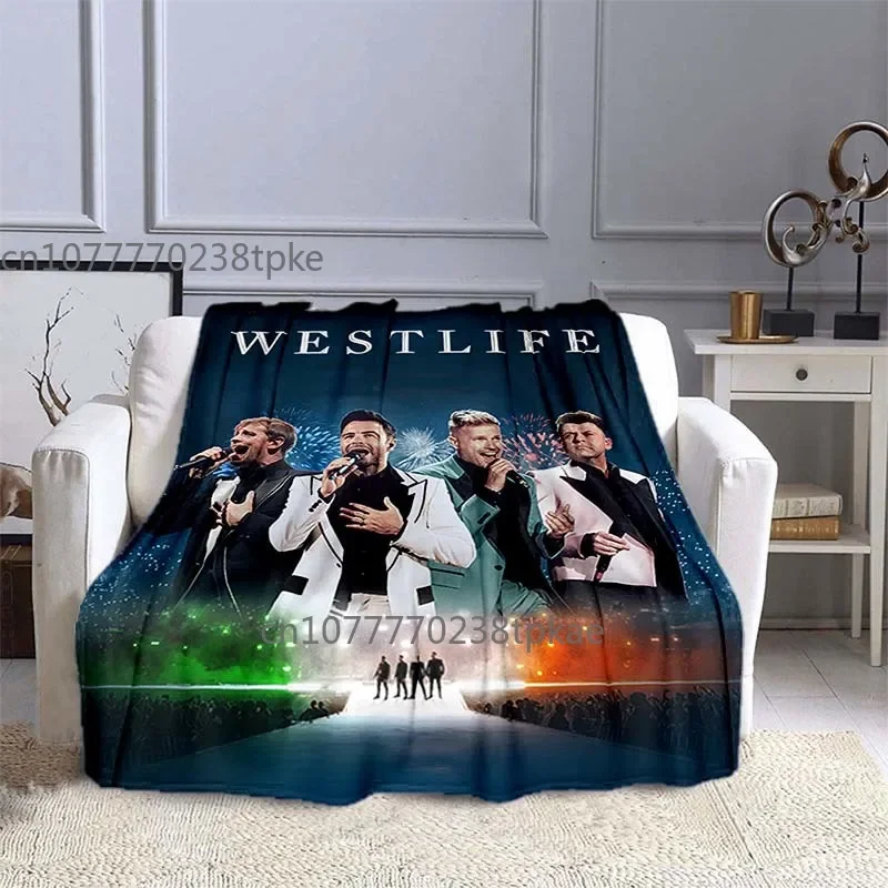 Ireland Westlife Classic Poster Printed Blanket, Throw Blankets,for Sofa Bed Office Car, Brithday Gift,Decke