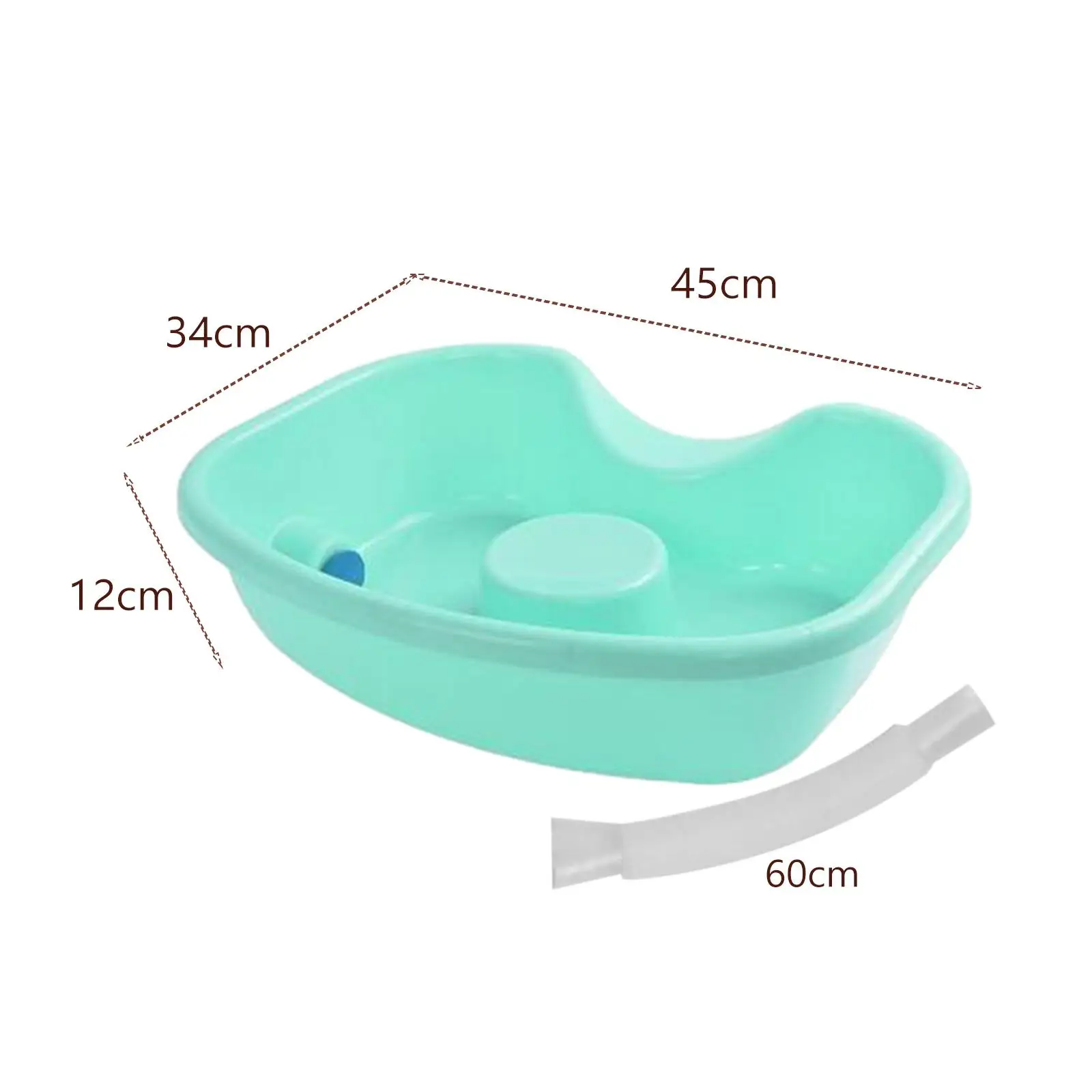 Hair Washing Basin Mobile Shampoo Basin Daily Living Aids Shampoo Bowl Rinse Basin for Salon Injured Disabled Patients Children