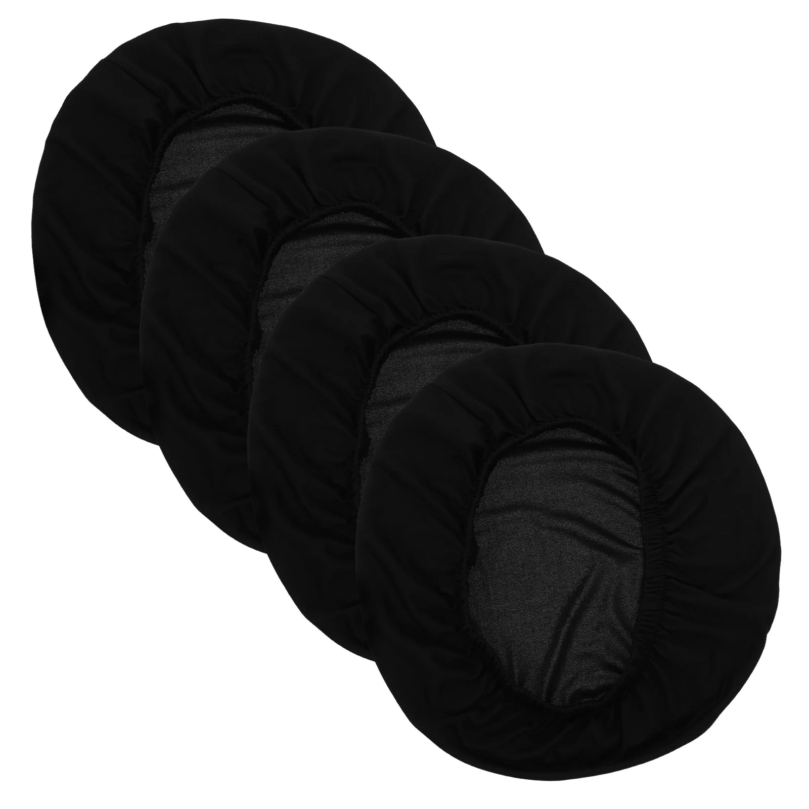 4 قطعة أغطية البراز المستديرة مقعد البراز حماة شريط مرن قابل للغسل وسادة كرسي الغلاف للكراسي 30-34 سنتيمتر #1