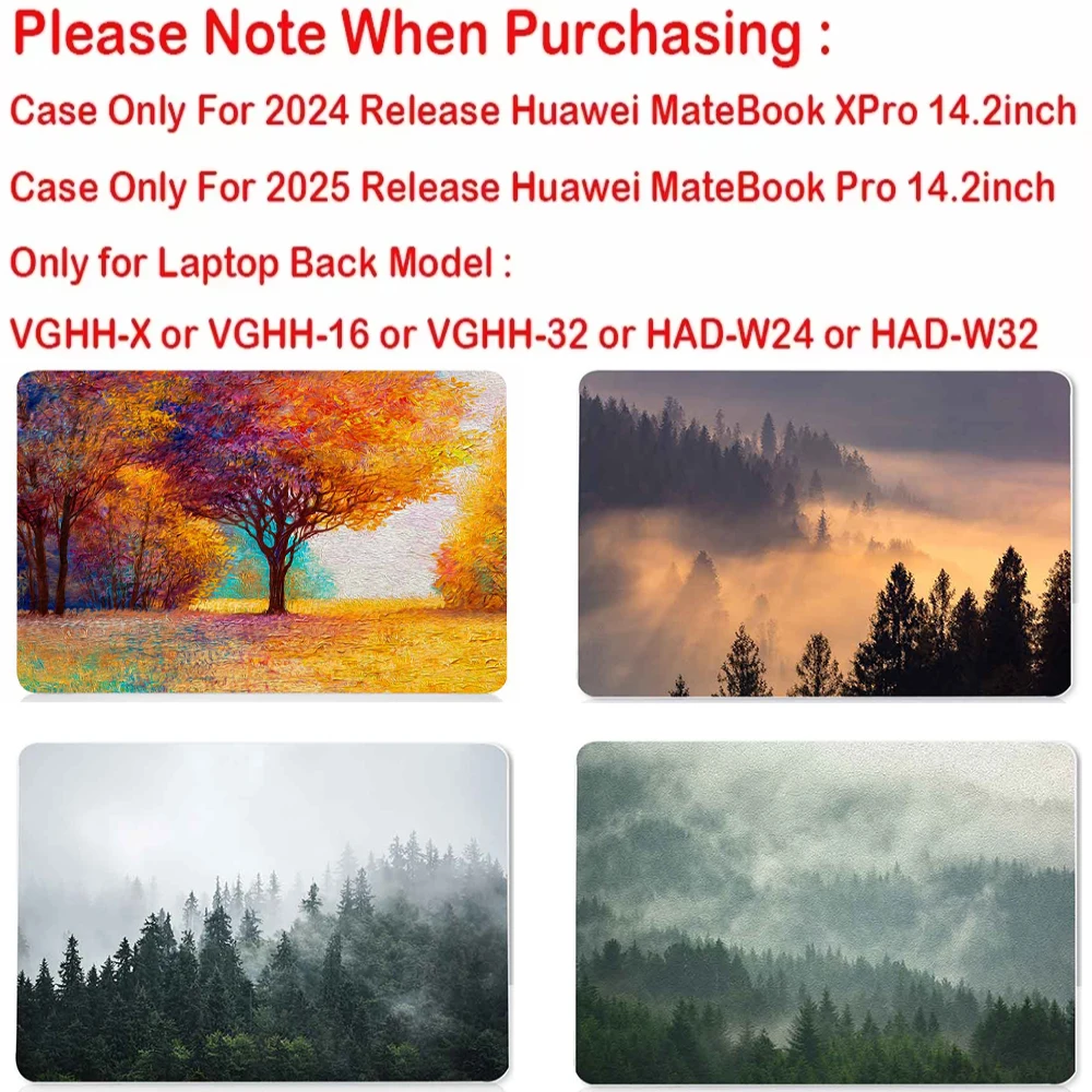 

Обложка VGHH-X для HUAWEI MateBook X Pro 14,2-дюймовый ноутбук 2024 года, выпущенный на 2025 год, чехол для ноутбука huawei matebook pro 14