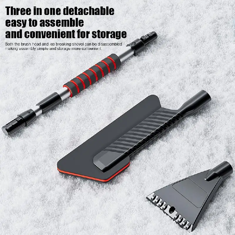 Car Windshield Wiper Snow Removal Brush Removable Snow Shovel Extended EVA Cleaning Tool Broom Cleaning Accessories