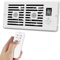 Register Booster Fan 4*10Inch Smart Heating Cooling AC Vent Fan With Remote Control & Thermostat Control Household Radiator