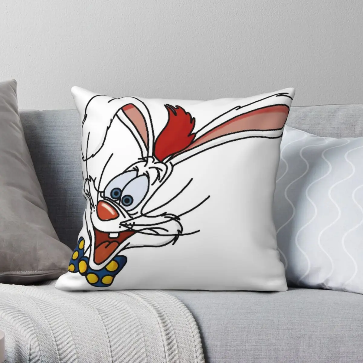 Who Framed Roger Rabbit Square Pillowcase Polyester Linen Velvet Pattern Zip Decor Throw Pillow Case Room Cushion Cover