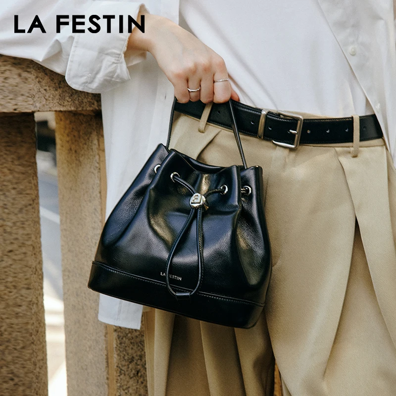 LA FESTIN Original 2024 New Handbag Women Designer Luxury Bag Shoulder Bag Casual Crossbody Bag Fashion Small Bag School Bag