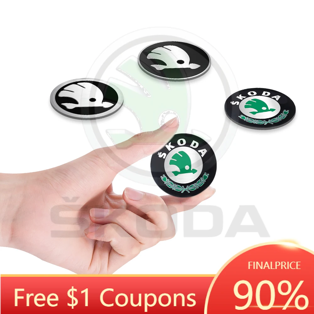 

Новые 4 шт. колпачки-наклейки на центральные части колес (56/60/65/68 мм) для Skoda Octavia A5 3 2 VRS Vision Kodiaq Favorit Rapi