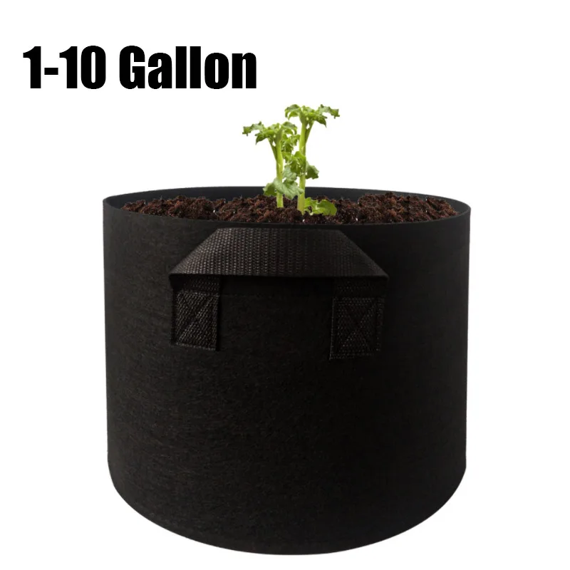 2 3 5 10 Gallon Plant Grow Bags Garden Tools Fabric Pot Jardim Home Gardening Flowers Plant Growing Grow