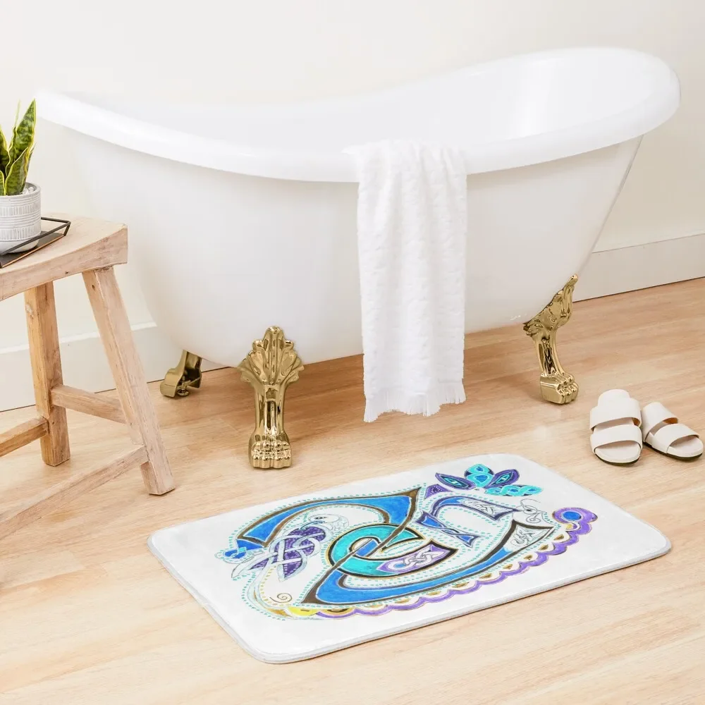 Celtic Zen illumination way 2 Bath Mat Anti-Slip Shower Rug Bathroom Mat