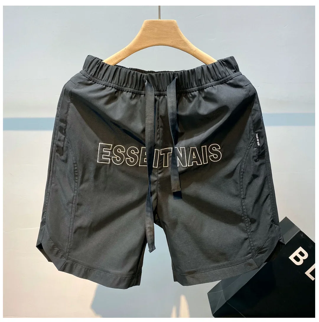Men Clothing Embroidery Quick Drying Shorts Mens Tide Ins Pants American High Street Sports Summer New All-match Sweatpants Male