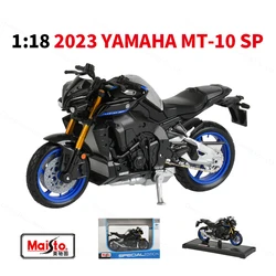Maisto 1:18 2023 Yamaha MT10 SP Static Die Cast Vehicles Collectible Hobbies Motorcycle Model Toys